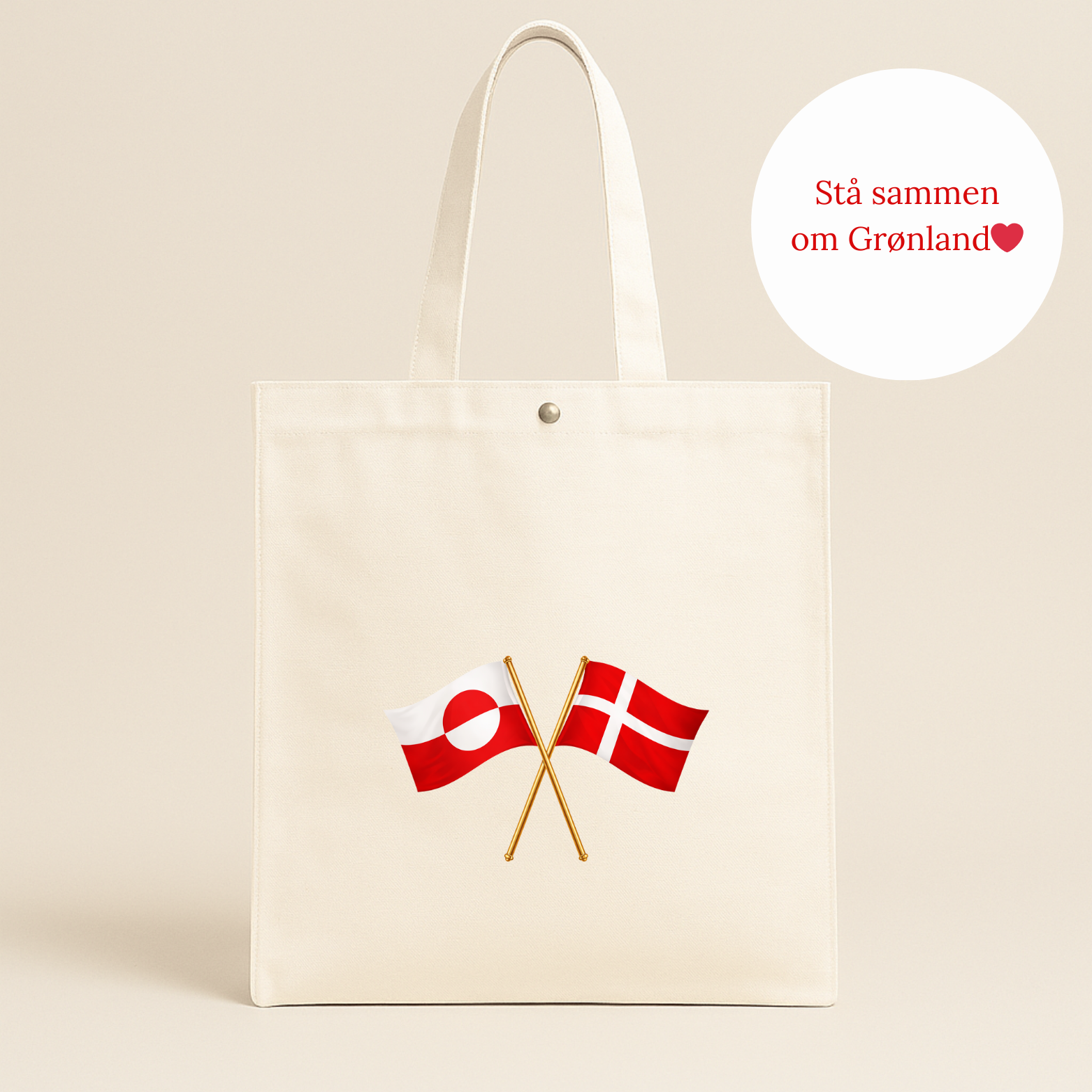 Grønland x Danmark • Stå sammen (Bæredygtig mulepose)